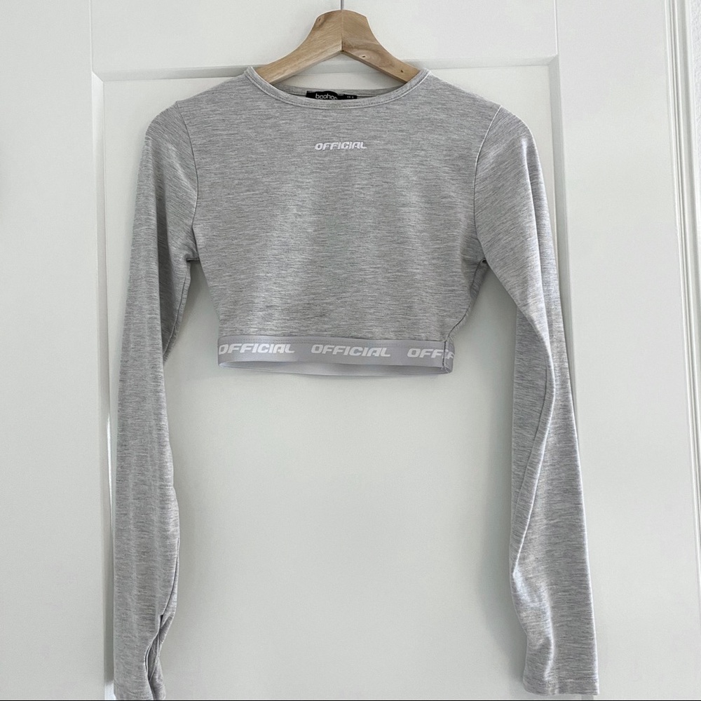 Boohoo official crop top